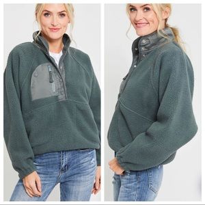 Free People Green Pullover Sweater